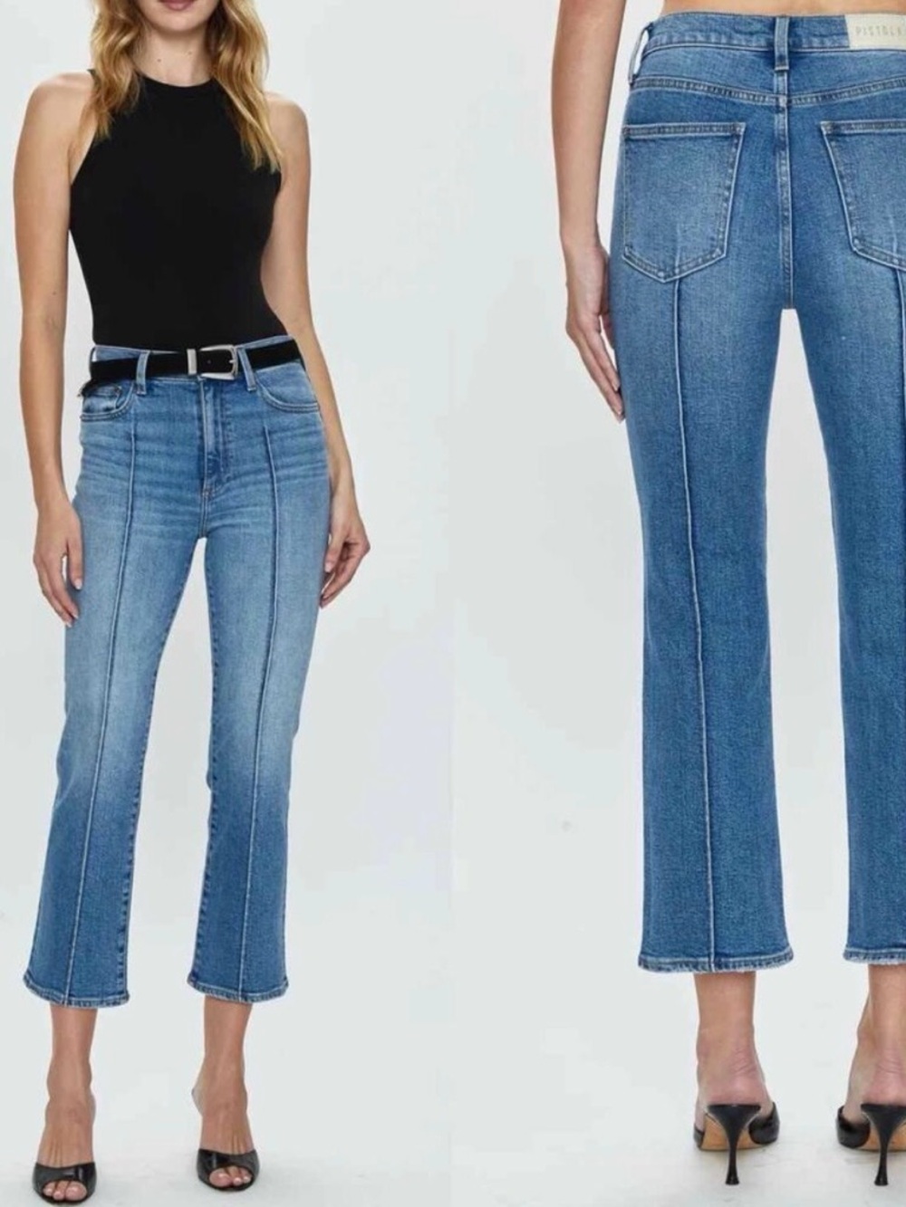 Pistola Denim Blue Straight Leg Jeans